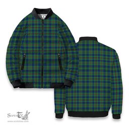 ScotsTee Shop Scottish Moncreiffe of Atholl Modern Tartan Bomber Puffer Jacket