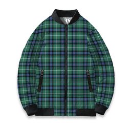 ScotsTee Shop Scottish McDonald of the Isles Hunting Ancient Tartan Bomber Puffer Jacket