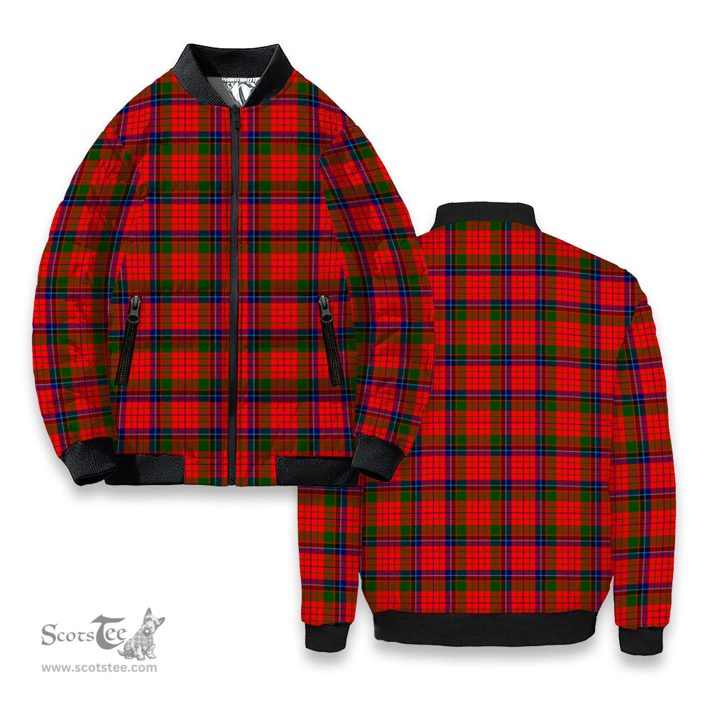 ScotsTee Shop Scottish McNeacail of Scorrybreac Tartan Bomber Puffer Jacket