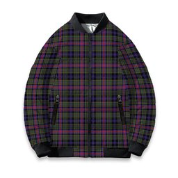 ScotsTee Shop Scottish Graham of Airth Modern Tartan Bomber Puffer Jacket