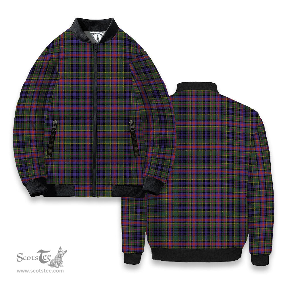 ScotsTee Shop Scottish Graham of Airth Modern Tartan Bomber Puffer Jacket