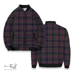 ScotsTee Shop Scottish Graham of Airth Modern Tartan Bomber Puffer Jacket