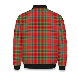 ScotsTee Shop Scottish McLean of Duart Modern Tartan Bomber Puffer Jacket