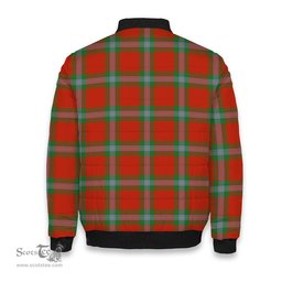 ScotsTee Shop Scottish MacLaine of Loch Buie Ancient Tartan Bomber Puffer Jacket