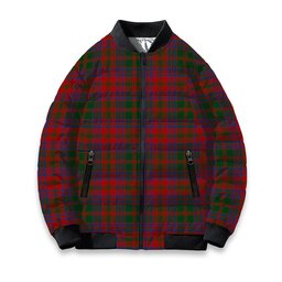 ScotsTee Shop Scottish Stewart of Urrard Tartan Bomber Puffer Jacket