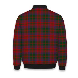 ScotsTee Shop Scottish Stewart of Urrard Tartan Bomber Puffer Jacket
