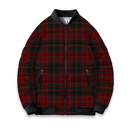 ScotsTee Shop Scottish MacDonald of Glencoe Tartan Bomber Puffer Jacket