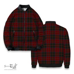 ScotsTee Shop Scottish MacDonald of Glencoe Tartan Bomber Puffer Jacket