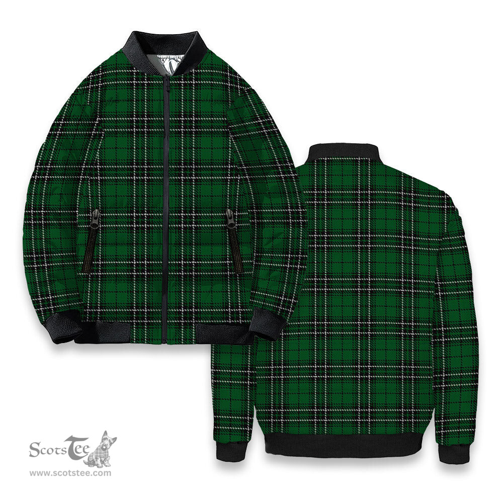 ScotsTee Shop Scottish McLean of Duart Hunting Tartan Bomber Puffer Jacket