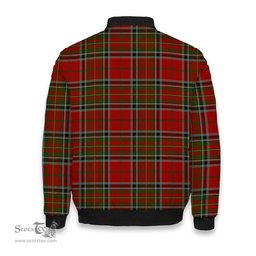 ScotsTee Shop Scottish Stewart of Galloway Tartan Bomber Puffer Jacket