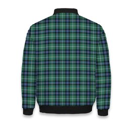 ScotsTee Shop Scottish MacDonald of the Isles Hunting Ancient Tartan Bomber Puffer Jacket