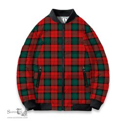 ScotsTee Shop Scottish Stewart of Atholl Modern Tartan Bomber Puffer Jacket