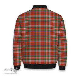 ScotsTee Shop Scottish McDonald of Lochmaddy Ancient Tartan Bomber Puffer Jacket