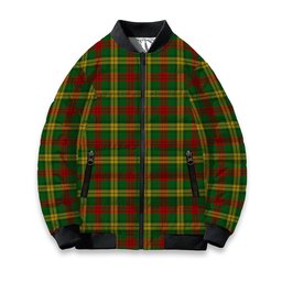 ScotsTee Shop Scottish MacMillan Society of Glasgow Tartan Bomber Puffer Jacket