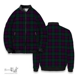 ScotsTee Shop Scottish MacArthur of Milton Hunting Tartan Bomber Puffer Jacket