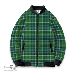 ScotsTee Shop Scottish MacDonald Lord of the Isles Hunting Ancient Tartan Bomber Puffer Jacket