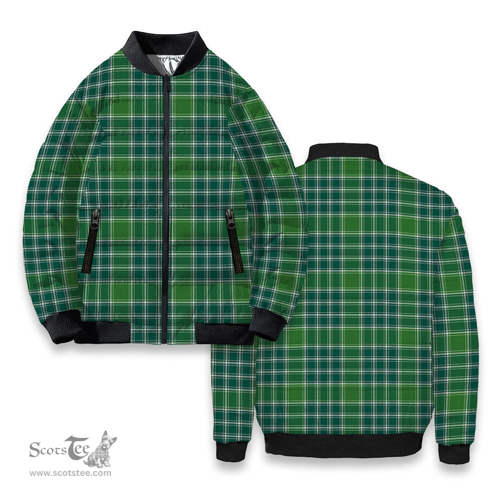 ScotsTee Shop Scottish MacDonald Lord of the Isles Hunting Ancient Tartan Bomber Puffer Jacket