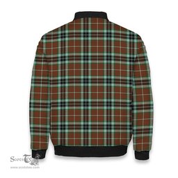 ScotsTee Shop Scottish Thompson Society Hunting Modern Tartan Bomber Puffer Jacket