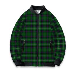 ScotsTee Shop Scottish MacDonald of The Isles Tartan Bomber Puffer Jacket