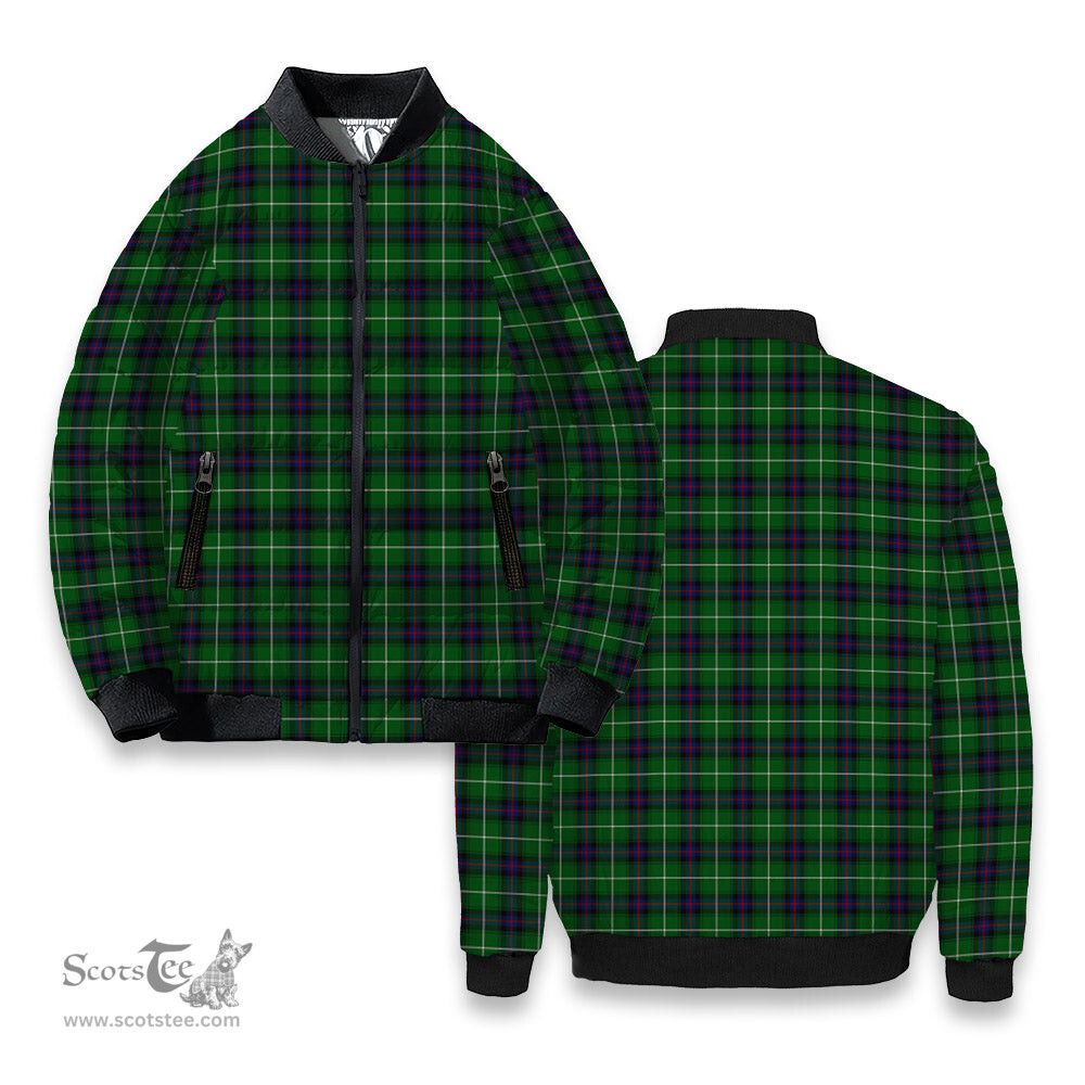 ScotsTee Shop Scottish MacDonald of The Isles Tartan Bomber Puffer Jacket
