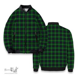 ScotsTee Shop Scottish MacDonald of The Isles Tartan Bomber Puffer Jacket