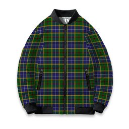 ScotsTee Shop Scottish Turnbull of Thornton Tartan Bomber Puffer Jacket