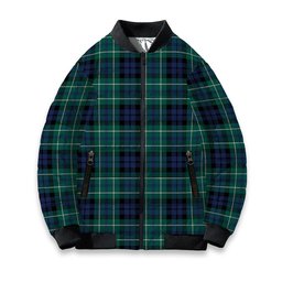 ScotsTee Shop Scottish MacNeill of Colonsay Modern Tartan Bomber Puffer Jacket