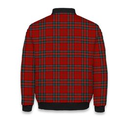 ScotsTee Shop Scottish Stewart of Appin VS Tartan Bomber Puffer Jacket