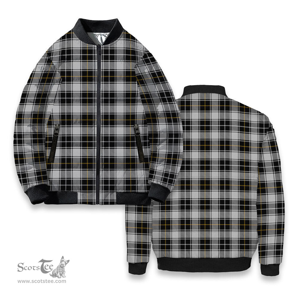 ScotsTee Shop Scottish MacFie of Colonsay Dress Tartan Bomber Puffer Jacket