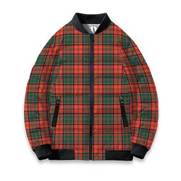 ScotsTee Shop Scottish Stewart of Appin Ancient Tartan Bomber Puffer Jacket