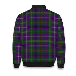 ScotsTee Shop Scottish Hay of Megginch Tartan Bomber Puffer Jacket