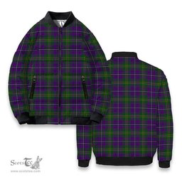 ScotsTee Shop Scottish Hay of Megginch Tartan Bomber Puffer Jacket