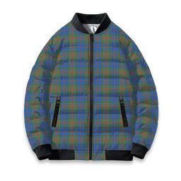 ScotsTee Shop Scottish Stewart of Appin Hunting Ancient Tartan Bomber Puffer Jacket