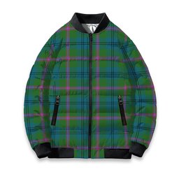 ScotsTee Shop Scottish Laurie (Lawrie) Ancient Clan Tartan Bomber Puffer Jacket