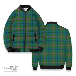 ScotsTee Shop Scottish Laurie (Lawrie) Ancient Clan Tartan Bomber Puffer Jacket