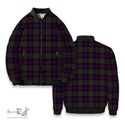 ScotsTee Shop Scottish MacDonald of Clanranald Tartan Bomber Puffer Jacket