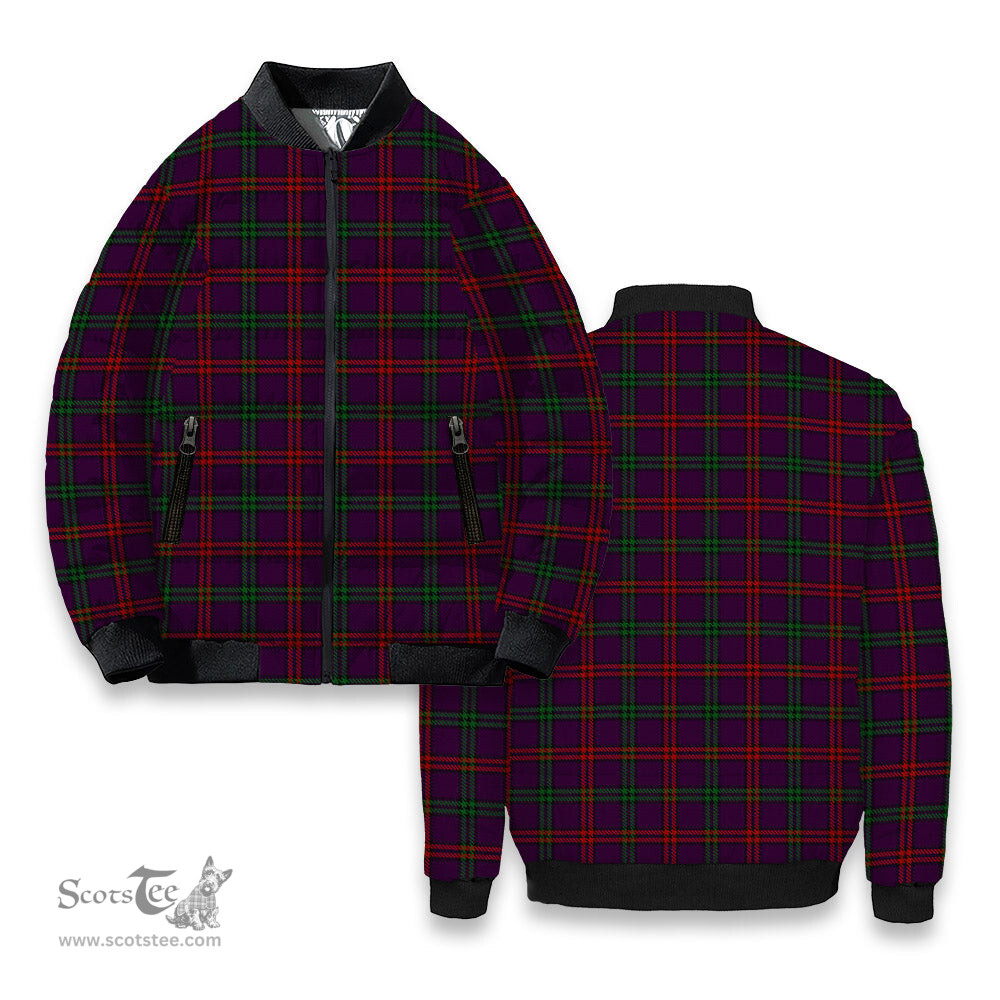 ScotsTee Shop Scottish Montgomrie or Montgomery of Eglinton Tartan Bomber Puffer Jacket