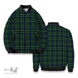 ScotsTee Shop Scottish Graham of Montrose Tartan Bomber Puffer Jacket
