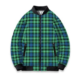 ScotsTee Shop Scottish Graham of Montrose Ancient Tartan Bomber Puffer Jacket