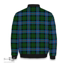 ScotsTee Shop Scottish MacNeil of Barra Chief Tartan Bomber Puffer Jacket