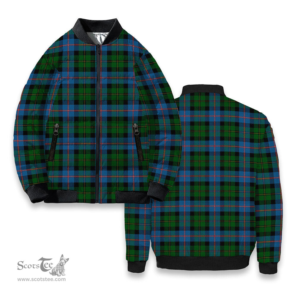 ScotsTee Shop Scottish MacNeil of Barra Chief Tartan Bomber Puffer Jacket