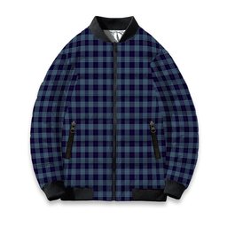 ScotsTee Shop Scottish Roberts of Wales Tartan Bomber Puffer Jacket