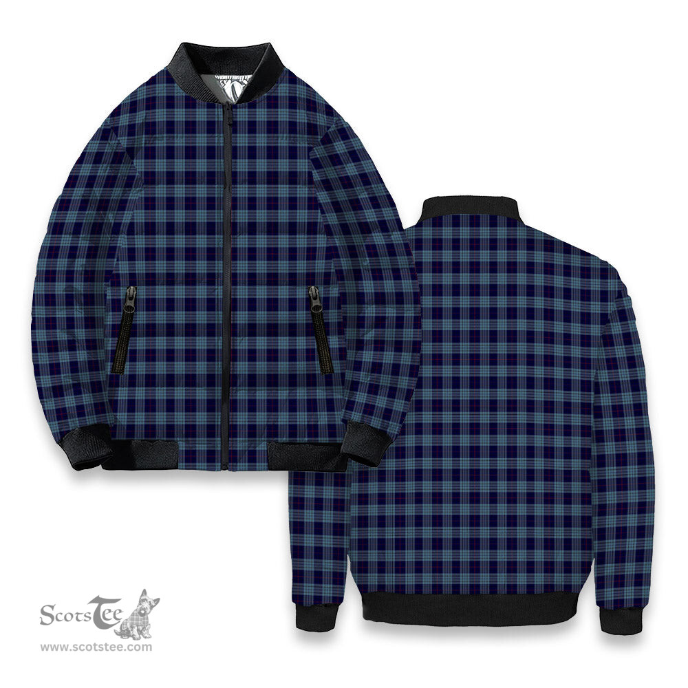 ScotsTee Shop Scottish Roberts of Wales Tartan Bomber Puffer Jacket