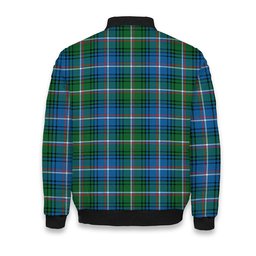 ScotsTee Shop Scottish Shaw of Carolina Ancient Tartan Bomber Puffer Jacket