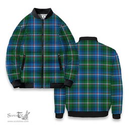 ScotsTee Shop Scottish Shaw of Carolina Ancient Tartan Bomber Puffer Jacket