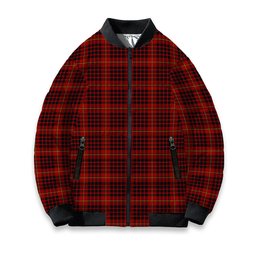 ScotsTee Shop Scottish McDonald of Ardnamurchan Tartan Bomber Puffer Jacket