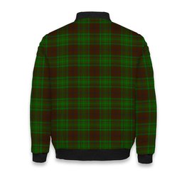 ScotsTee Shop Scottish MacAlister of Glenbarr Hunting Tartan Bomber Puffer Jacket