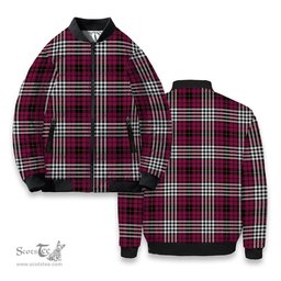 ScotsTee Shop Scottish Little of Morton Rigg Modern Tartan Bomber Puffer Jacket