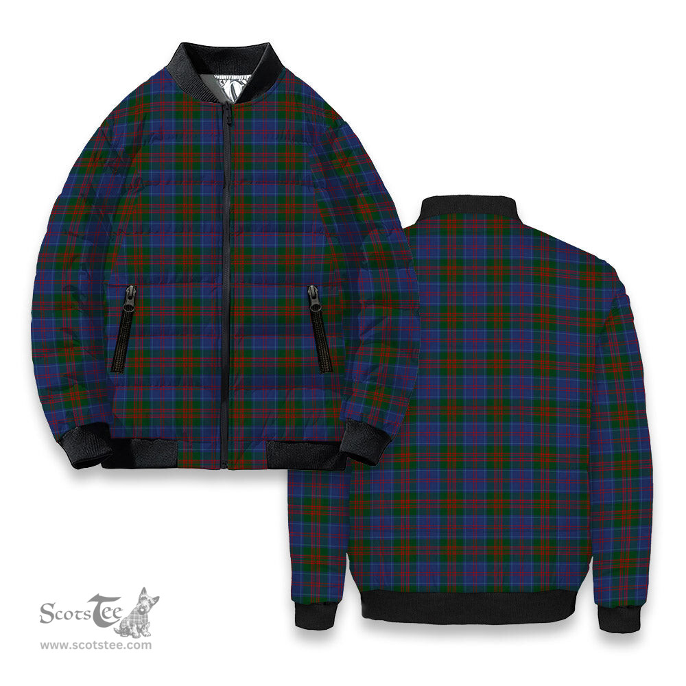 ScotsTee Shop Scottish Stewart of Appin 2 Tartan Bomber Puffer Jacket