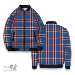 ScotsTee Shop Scottish Laing of Archiestown Ancient Tartan Bomber Puffer Jacket